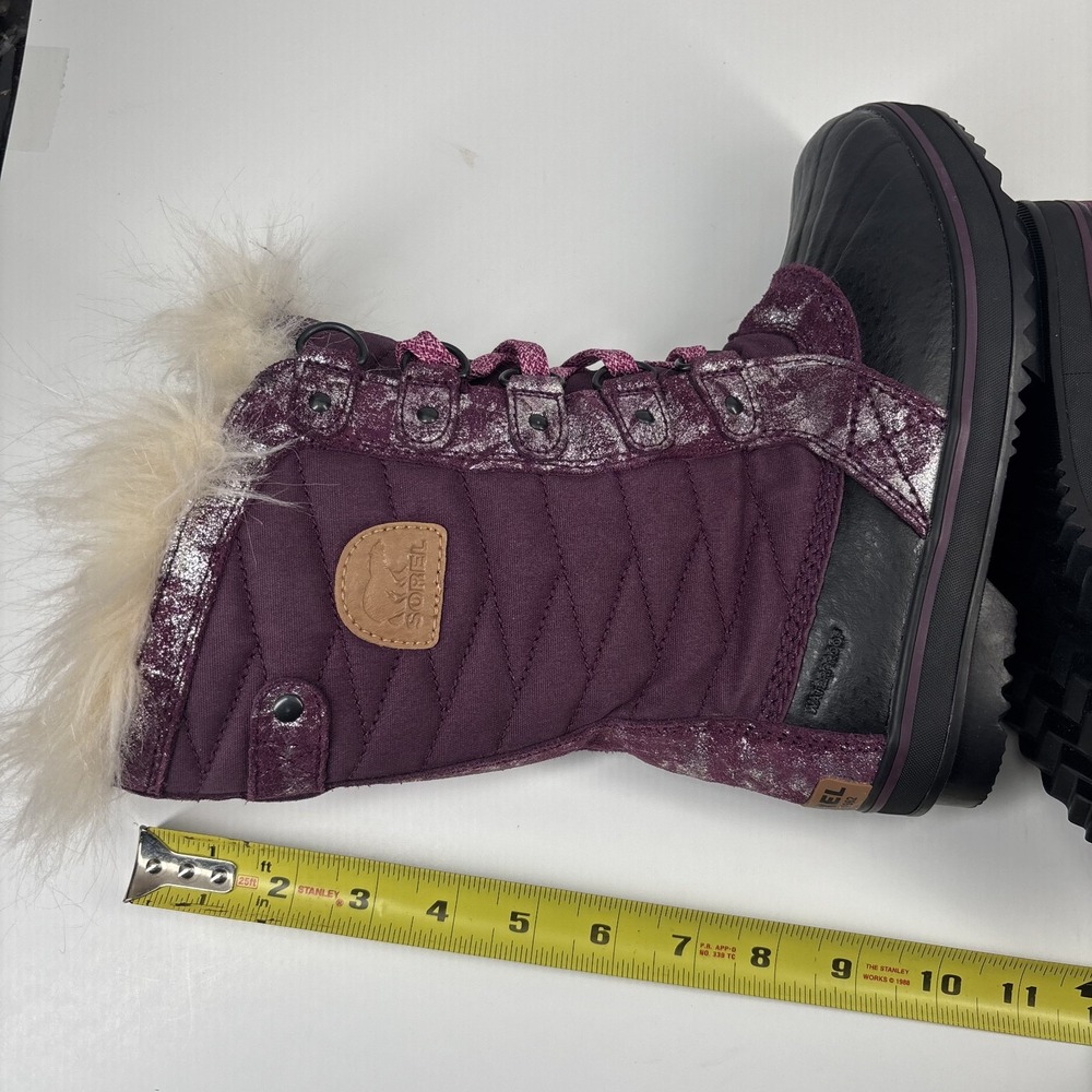 Sorel Tofino II Youth US 3 Purple Waterproof Winter Snow Boots‎ Faux Fur Cuff - Picture 16 of 16